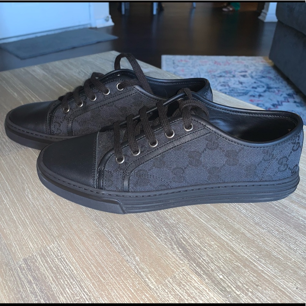Black authentic Gucci sneakers